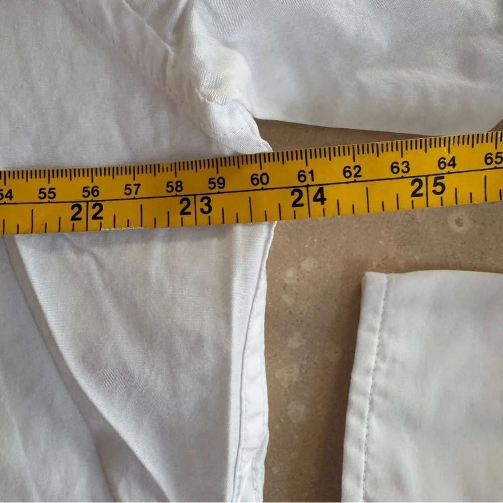 J Crew Slim Secret Wash Cotton Poplin Shirt White Button Down Mens Size XL